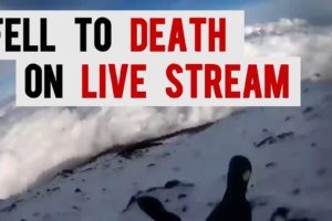 Falling off Mount Fuji on Live Stream - Shiohara Tetsu - 富士山 滑落 ニコ生