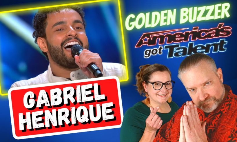 First Time Reaction to Gabriel Henrique's Golden Buzzer Performance on AGT
