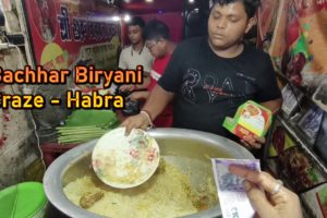 Habra Station Famous " Bachhar Biryani " Craze | Chicken Biryani Only 65 Rs/ | Extra Biryani Rice 10
