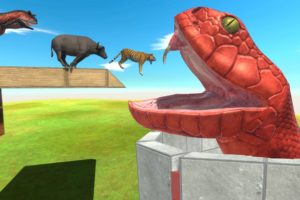 Jump Over Reptiles Hole - Animal Revolt Battle Simulator