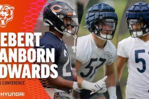 Khalil Herbert, Jack Sanborn, T.J. Edwards speak on being competitors | Chicago Bears