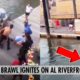 MASSIVE Brawl Ignites After White Boaters Jump Black Worker