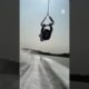Man Jumps And Switches Ropes While Barefoot Water Skiing | People Are Awesome #shorts