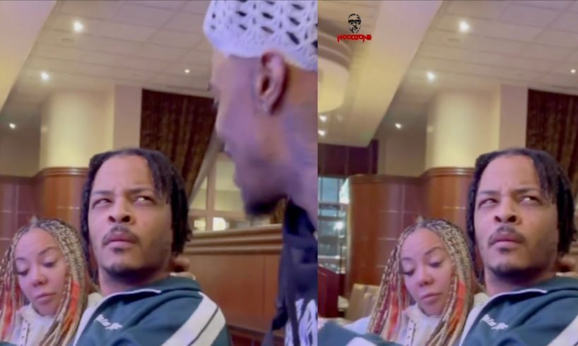 Man Runs Up On T.I. & Tiny While Eating And Things Got Heated “Your Girl Look 25” 😂
