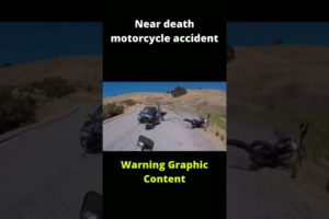 Near death motorcycle accident. Warning Graphic