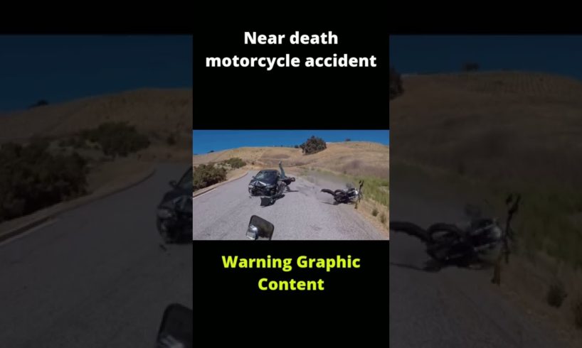 Near death motorcycle accident. Warning Graphic