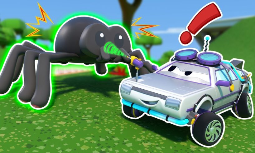 Oh no! Mad Scientist is changing the SPIDER’s SIZE! | Animal rescue | Super Truck | Car City