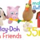 Play Doh Farm Friends! Learn Animals and Colors | Kids Play Dough