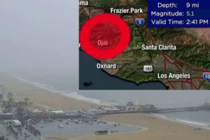 Santa Monica Pier during 5.1-magnitude earthquake