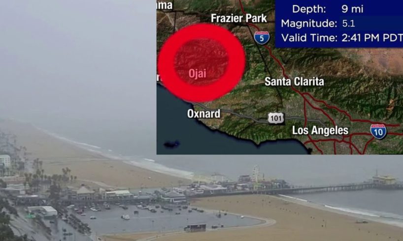 Santa Monica Pier during 5.1-magnitude earthquake