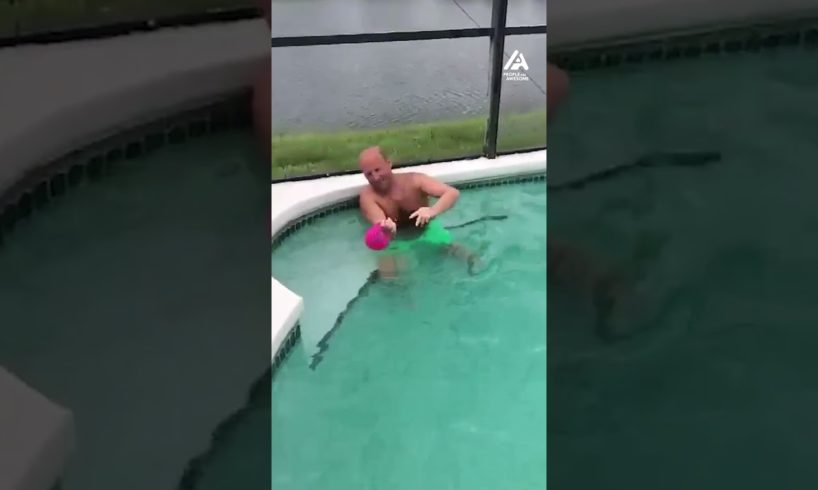Swim Cap Toss In Pool | People Are Awesome