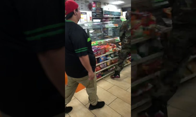 The ULTIMATE Public Freakout! - Fight between 7-11 employee and customer.