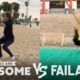 Wins & Fails on the Basketball Court, Pogo Stick, Slackline & More | People Are Awesome Vs. FailArmy