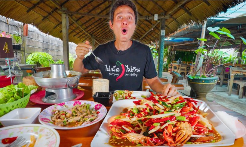 50 Chilies Papaya Salad!! SPICY THAI FOOD in Thailand! | Khon Kaen (ขอนแก่น)