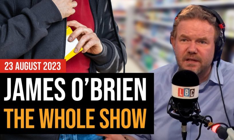 An epidemic of shoplifting | James O'Brien - The Whole Show