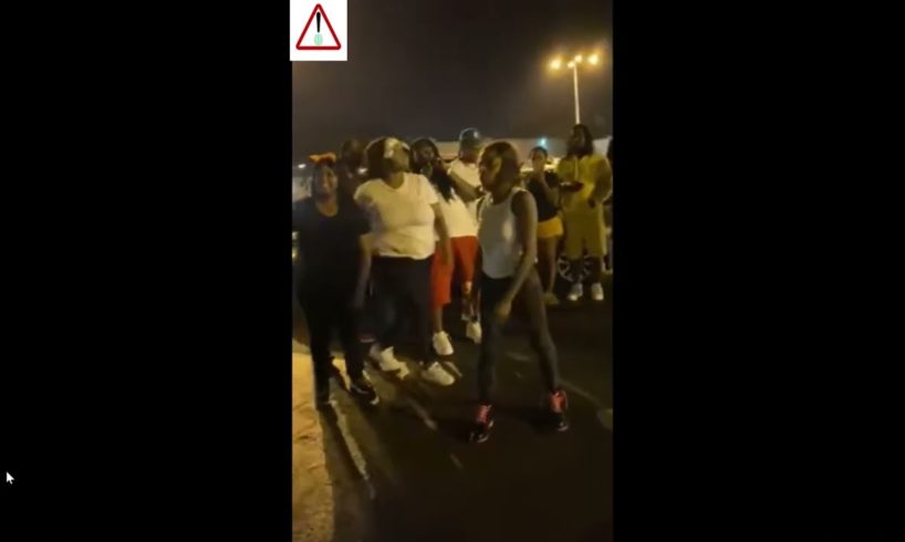 Announcement and  women fight. Best street fights, Hood fights, powerful scraps & intense brawls 🔥