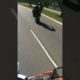 🔥 Biker does a wheelie past me