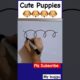 Cute Puppies  Easy Drawing|#shorts #viral #puppies🐶