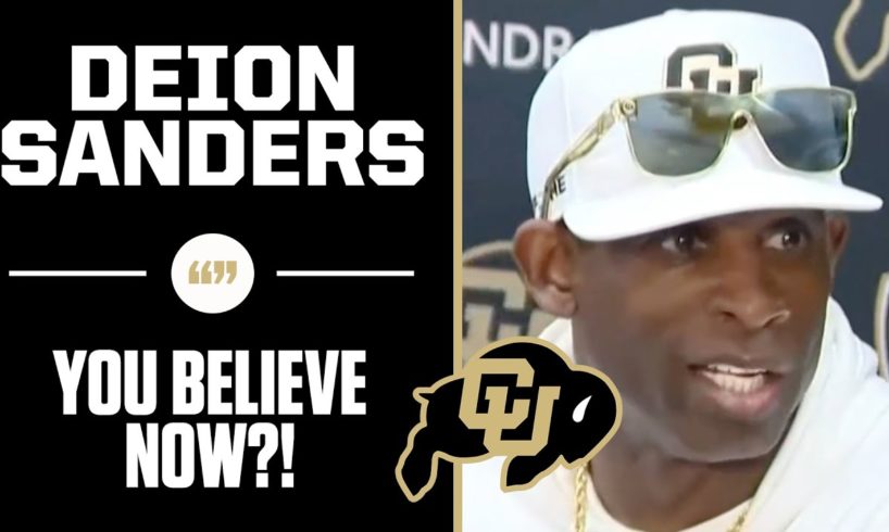 Deion Sanders goes after reporters who didn't believe in him after win over TCU | CBS Sports