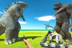 FPS Avatar Rescues Mutant Primates and Fights Godzilla 2014 - Animal Revolt Battle Simulator