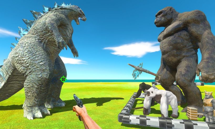 FPS Avatar Rescues Mutant Primates and Fights Godzilla 2014 - Animal Revolt Battle Simulator