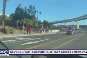 Fights, stabbing amid unruly crowd at Emeryville mall