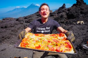 I Ate the World’s Only Volcano Pizza!! 🍕