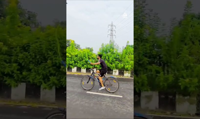 Man Jumps Rope While Cycling | People Are Awesome
