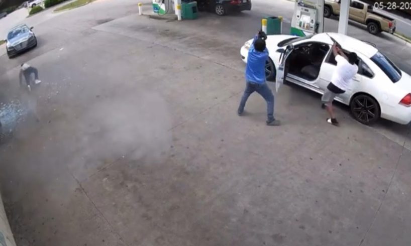Man Runs for His Life After Gunshots Fired at Gas Station