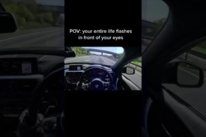 Passenger gets  rs6 autobahn car crash  flashbacks in the 340i #shorts