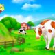 Step Mother Cow Saves Baby Cow from Tiger Attacks - Cow Cartoon Videos | Animals Rescue Videos