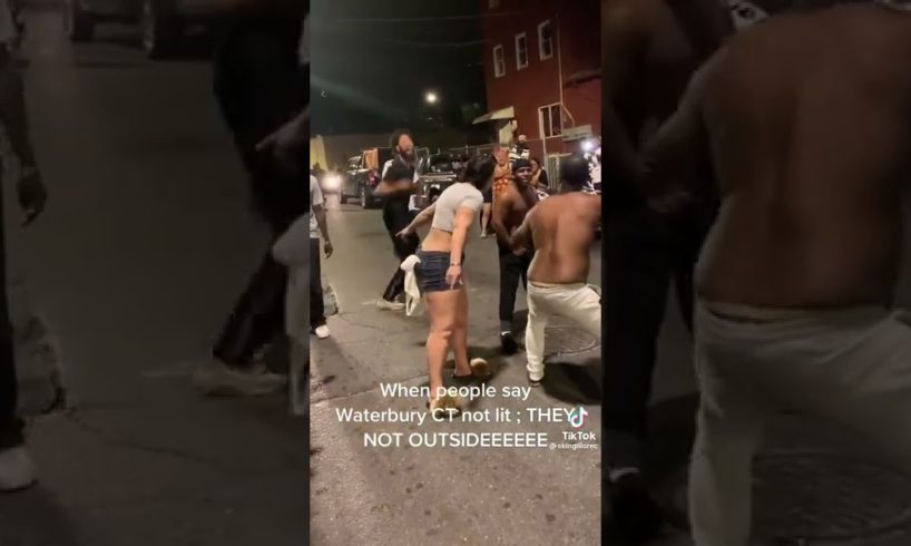 Street Brawl in Waterbury Ct