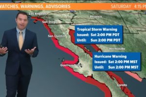 Tracking Hurricane Hilary: Southern California preparing for strong winds and heavy rain (Sat PM)