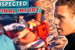 56 Year Old Doctor Treated For Suspected Spinal After Slamming Sandbank!