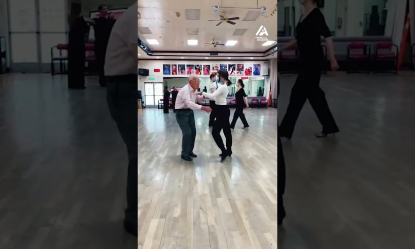 97 Year Old Man Pulls Off Impressive Dance Moves | People Are Awesome #shorts