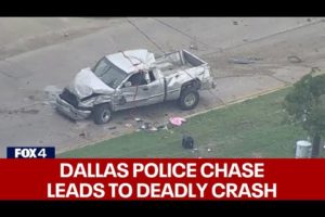Dallas police chase ends in crash, suspect killed