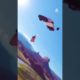 Epic Drone Shot Of BASE Jumper in Wingsuit | People Are Awesome #shorts