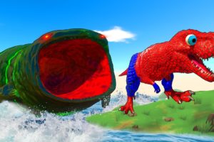 FPS Avatar in Jurassic Park Rescues Dinosaur and Fights Bloop - Animal Revolt Battle Simulator