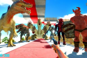 FPS Avatar in Jurassic Park Rescues Island and Fights Monster -Animal Revolt Battle Simulator