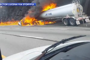 Fiery crash involving truck, several cars on Pennsylvania Turnpike leaves 2 dead