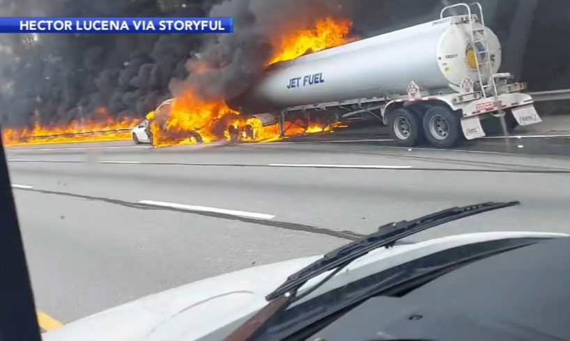 Fiery crash involving truck, several cars on Pennsylvania Turnpike leaves 2 dead