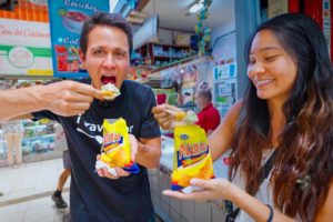 First Time in Costa Rica!! 🇨🇷 COSTA RICAN STREET FOOD Tour in San Jose!!