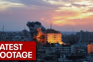 Footage of the Israeli forces attack on Gaza