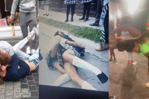 Girls Street Fighting | Hood Girl Fight In Class | Street Fighting | One Punch Fight