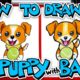 How To Draw A Puppy With A Ball