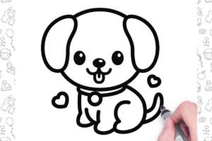 🐕How to Draw a Puppy Easy Step by Step | Animal Drawings For Children💕