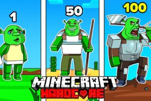 I Survived 1000 DAYS as SHREK in HARDCORE Minecraft - Best Green Mobs Compilation