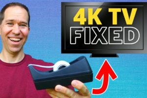 I fixed a broken 4K 55” TV with TAPE  | How to fix a TV with a blank screen