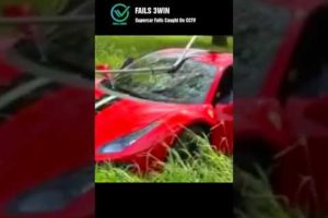 Idiots driving supercars have accidents #shorts