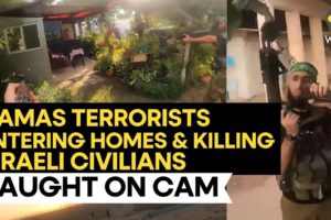 Israel war: Hamas Terrorists Entering Homes & Killing Israeli Civilians Caught on Cam | WION